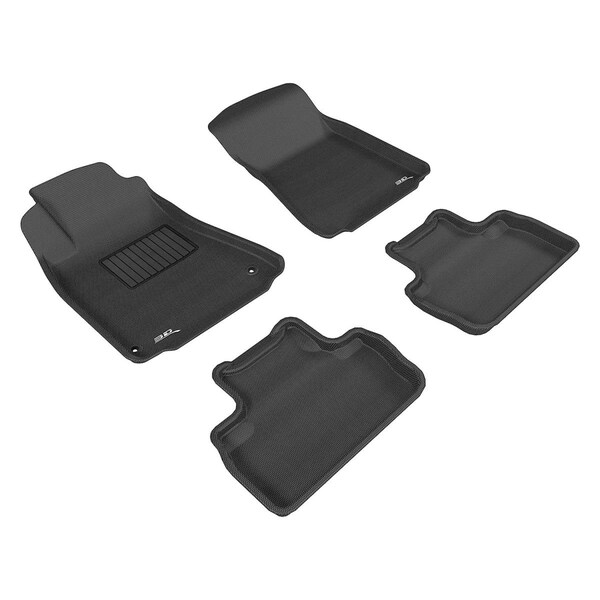 3D Maxpider Kagu 1st & 2 Row Floor Mat for 2006-2013 Lexus IS250 350 & ISF - Black L1LX00601509 - main